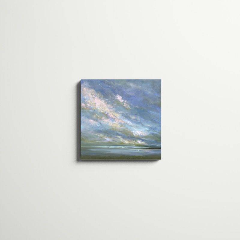 «Coastal Sky # 3», peinture sur toile, H 20 po x l 20 po
