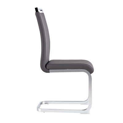 Chaise d'appoint Chaslynn en gris foncé