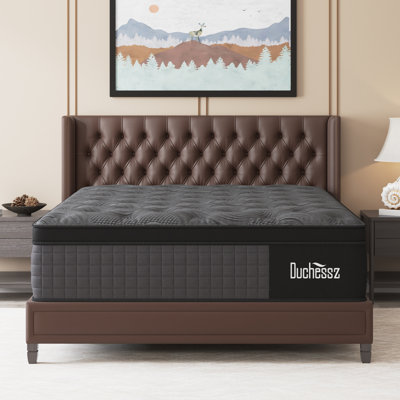 14'' Medium-Firm Hybrid Mattress with Gel Memory Foam Individual Pocket Springs Bed in a box