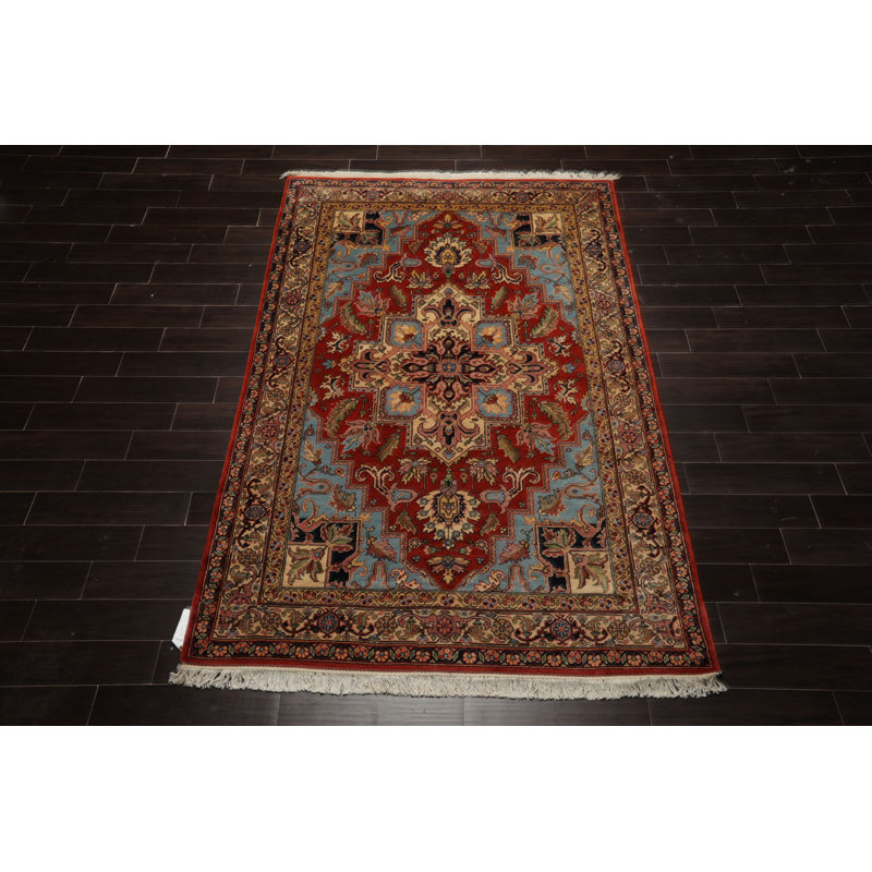 Tapis en laine noué à la main 6 x 9 po Herrija