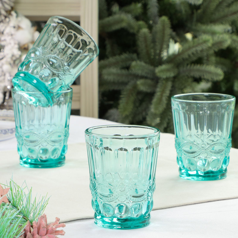 Upminster 0.24ml Drinking Glass Set, Turquoise