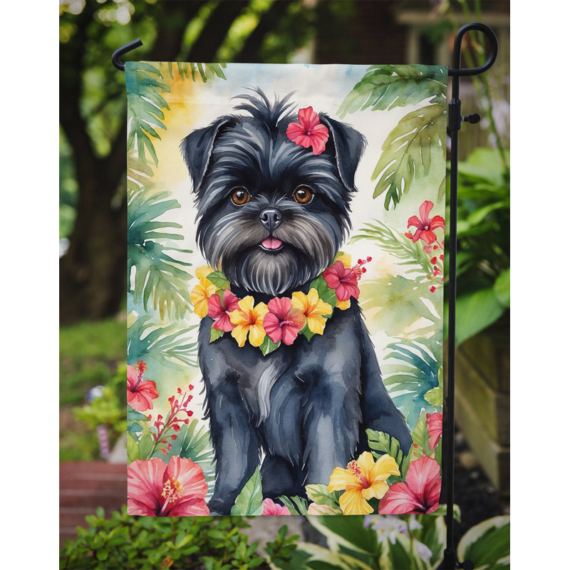 Drapeau de jardin en polyester double face H 15,5 po x l 11,25 po