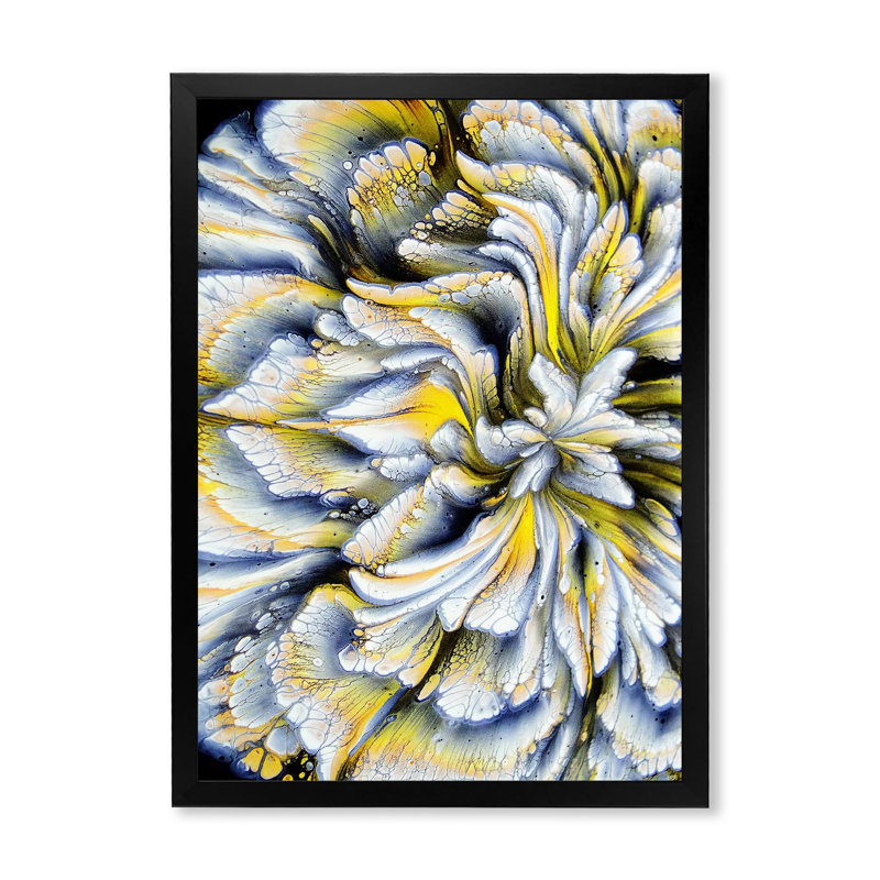 Œuvre d'art moderne sur toile, L 12 po x H 20 po, Cadre photo noir