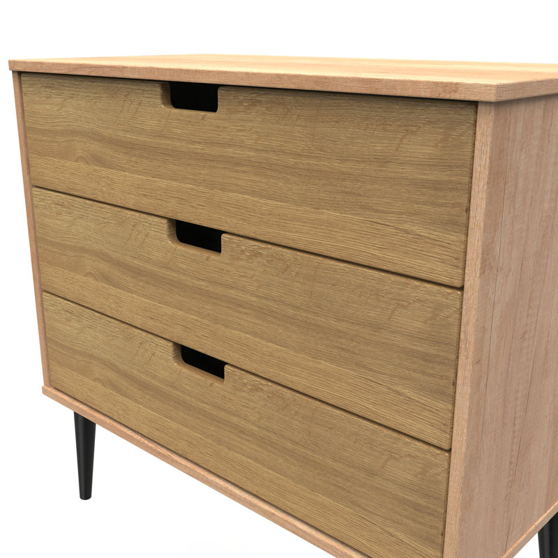 Buldir 77 cm W Chest of 3 Drawers