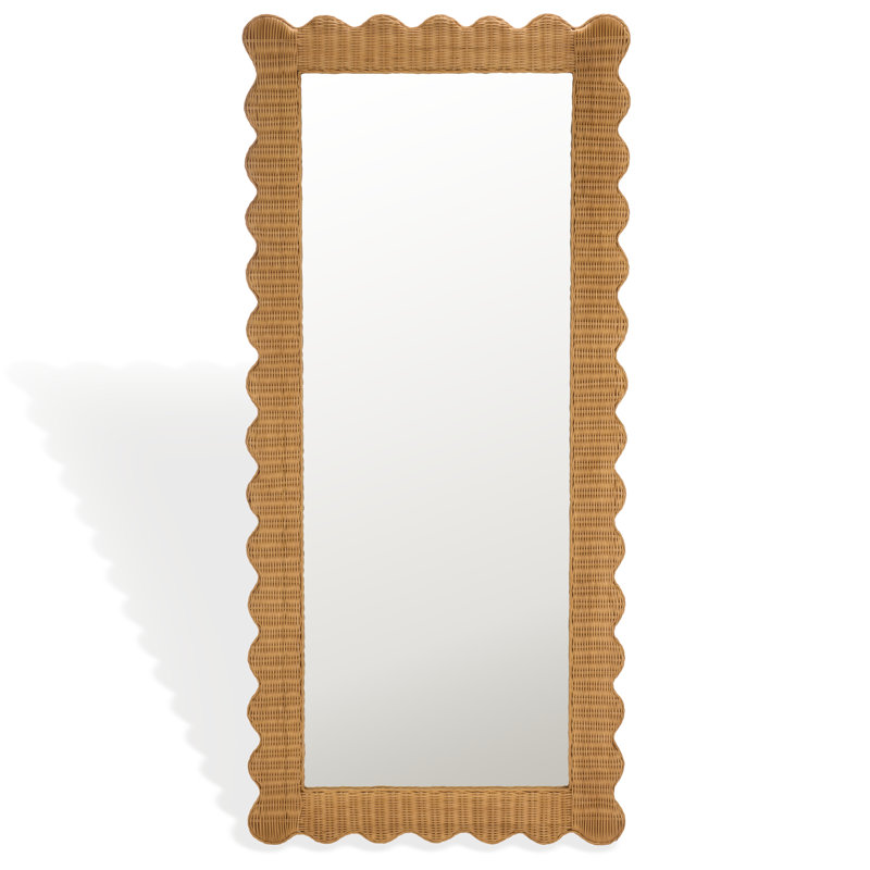 Cleckley Rattan 70 Inch Mirror