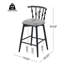 Tabourets de bar rembourrés en bois d'hévéa de style Mid-Century-124178219