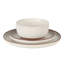 Ensemble de vaisselle Gibson Elite Abbey Circle 12 pièces (service pour 4) assiettes et bols en grès céramique-123807744