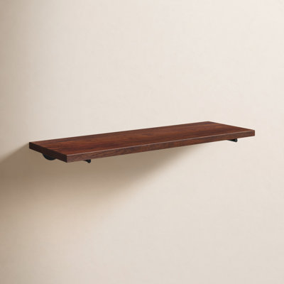 Venice Solid Wood & Metal Floating Shelf