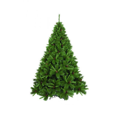 Christmas Tree Vienna, Extra Thick Artificial Tree, Real PVC Effect Tree With Pine Cones Included