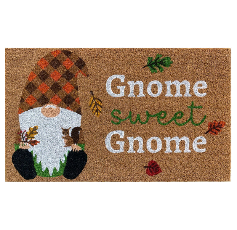Fall Gnome Coir Doormat