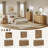 25''H 2-Drawer Nightstand With Charging Station, Modern Fluted Bedside Cabinet For Bedroom, Curved Profile Design-509277777-506073260