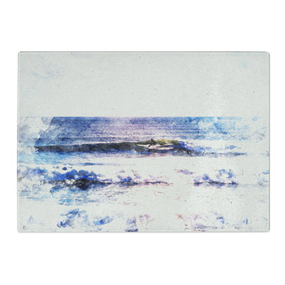 Tempered Glass Surfing in Rhode Island Chopping Board