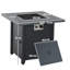 Square Steel Propane Smokeless Fire Pit Table