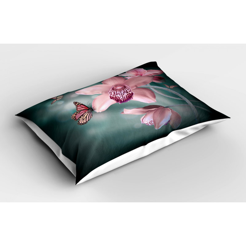 Spring Polyester Floral Sham Set, Twin