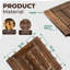 Carreaux de sol imbriqués en bois d'acacia et en PP de qualité supérieure - brun foncé 12 po x 12 po (paquet de 60), surface sécuritaire antidérapante, robuste et stable pour une utilisation intérieure / extérieure, conception à verrouillage facile, couvre 60 pieds carrés