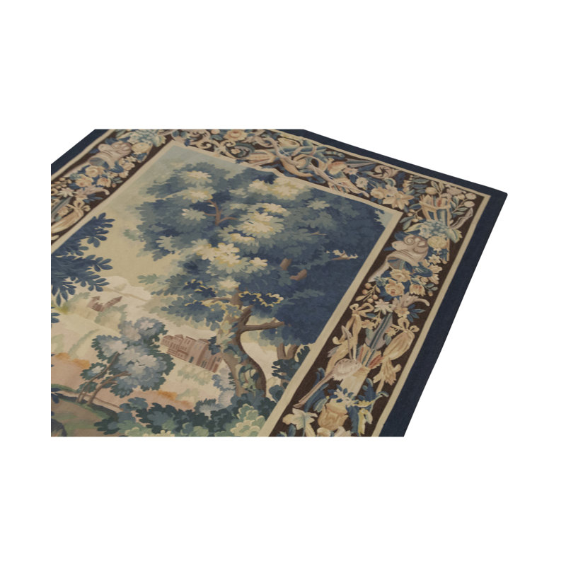 Hand-Knotted High-Quality Blue Area Rug