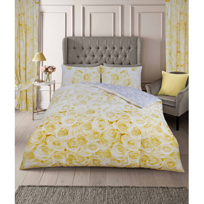 Blossom Duvet Cover Set with Pillowcases, Polycotton, High-Quality Lightweight Bedding, Single Double King & Superking