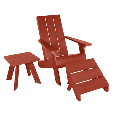 Byrnes Plastic Adirondack Chair with Table by AllModern