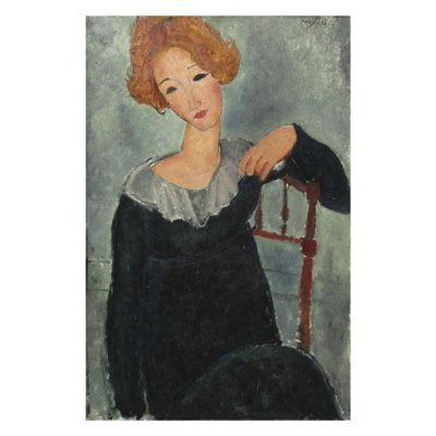 «Femme aux cheveux roux» par Amedeo Modigliani - Impression giclée