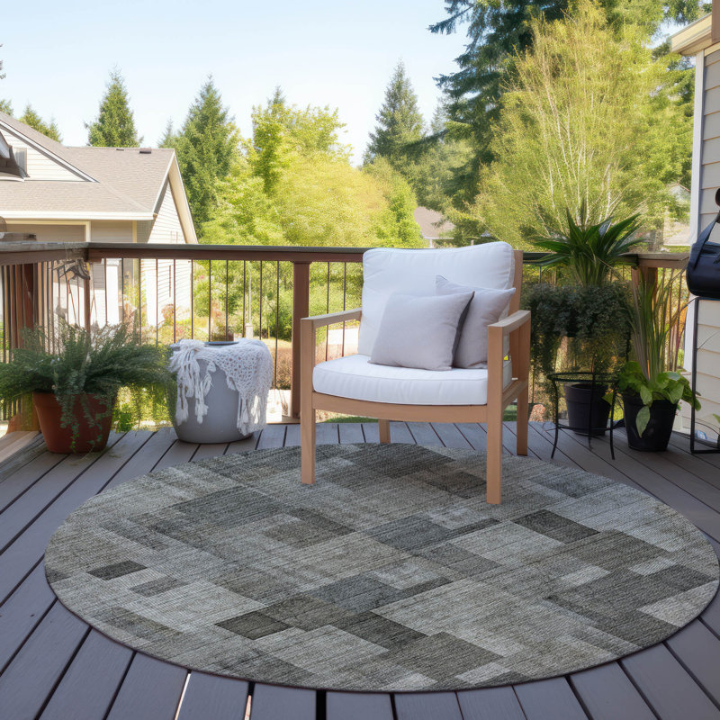 Tapis intérieur / extérieur Kaysn, Rond 8 pi