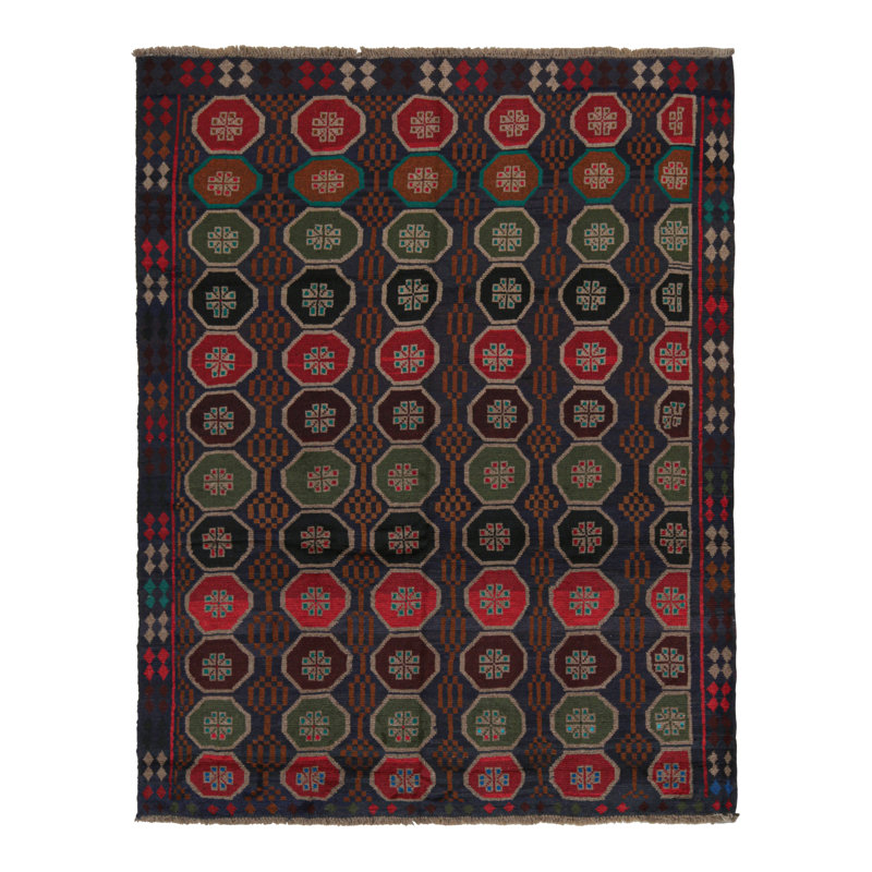 One-of-a-Kind Rectangle 6’ X 8’ Hand Knotted Area Rug