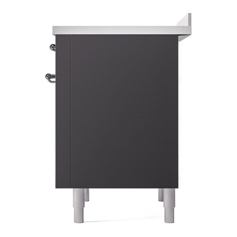 ILVE Nostalgie II 36 in Induction Range, Graphite Matte/Chrome