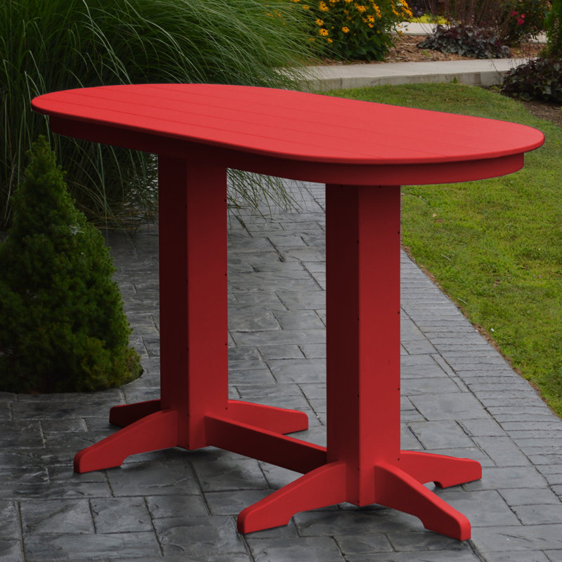 Table de salle à manger Nettie, Rouge vif, H 42 po x l 72 po x P 33 po