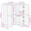Litisha Glass Accent Chest-1100707833