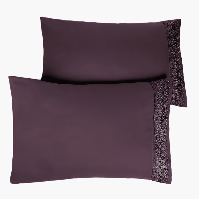 Deux taies d'oreiller en microfibre Eldon par Southshore Fine Linens, Très grand, Mauve