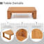 Table d'extérieur en bois massif