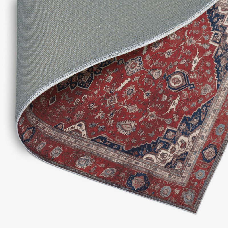 Tapis d'intérieur et d'extérieur brun Persian, Rectangle 4pi x 6 pi