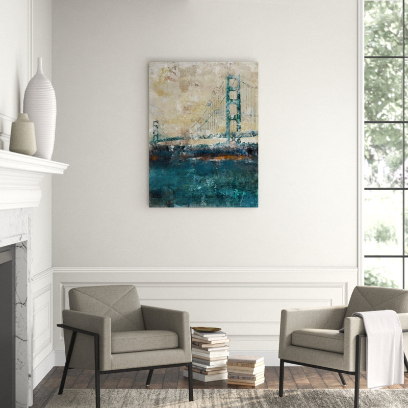 Bridging The Gap I Print by Austin Beiv, Hand Embellishment Texture, 48" H x 36" W