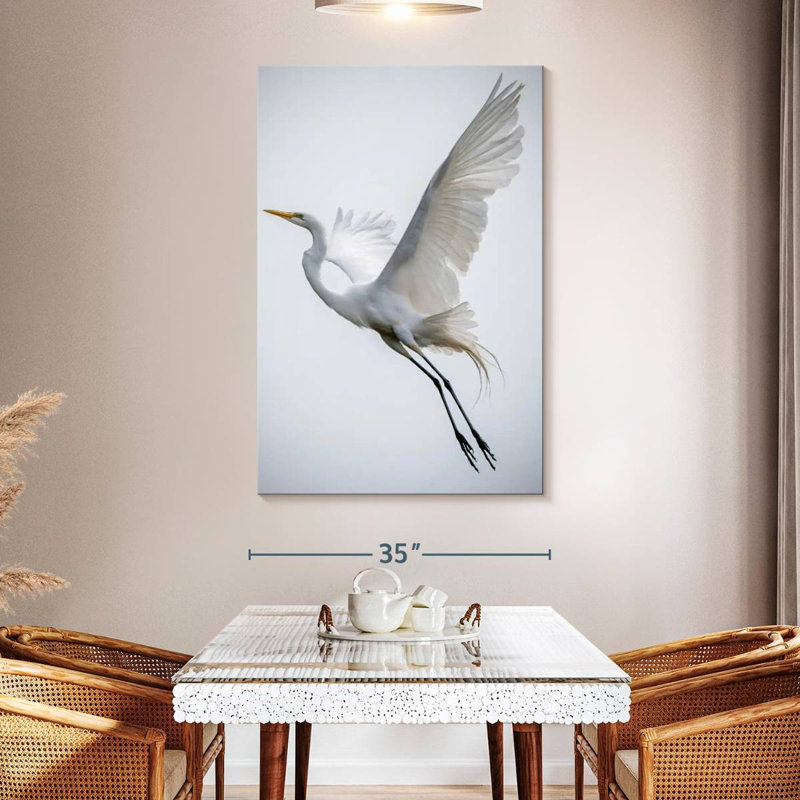 Brampt Angelic Great Egret, 51" H x 34" W