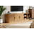 Farmhouse Wooden TV Stand With Sliding Tambour Door For Tvs Up To 75"-366433090