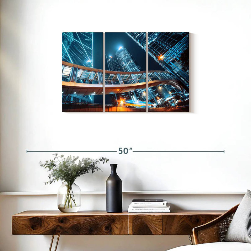 Hong Kong Footbridge, 20" H x 33" W