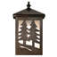 Twin Spruce Trees 1 - Light Flush Mounted Sconce