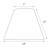 11 in. H Empire Lamp Shade