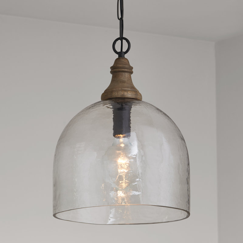 Independent 1 - Light Dark Pewter/Brown Single Pendant, Clear