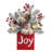 JOY Frosted Greenery Decoration with Timer