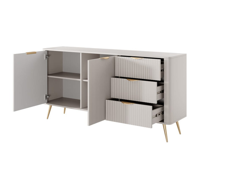 Elegant Neutrality: Stewartstown Sideboard Cabinet 163cm , Cashmere