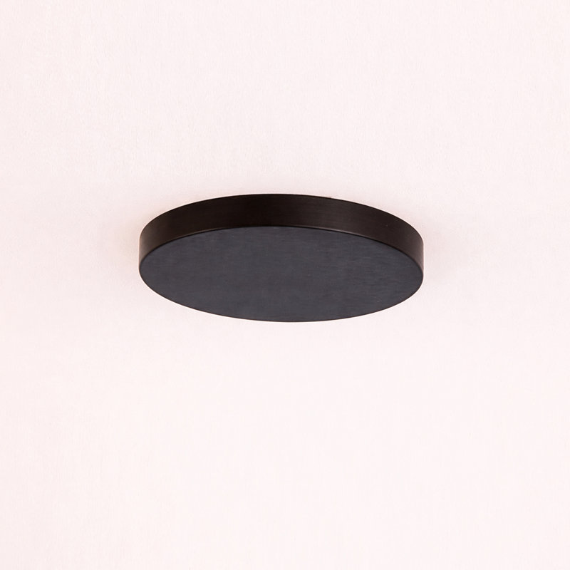 Plafonnier encastré en acrylique classique 4 lumières Acryluxe - l 18 po x H 6,75 po - noir mat, Noir mat, 4