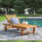 Caselli Outdoor Teak Wood Chaise Lounge