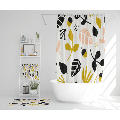 Natalene Polyester Shower Curtain Set