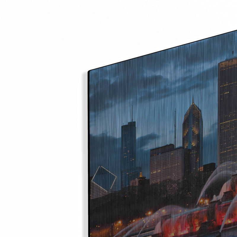 «Buckingham Fountain Lit» par Larry Malvin, H 24 po x l 36 po