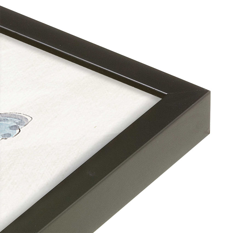 «Garden Melody In Bloom V», H 13,5 po x l 13,5 po, Noir satiné