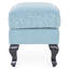 62cm Wide Rectangle Solid Colour Footstool Ottoman