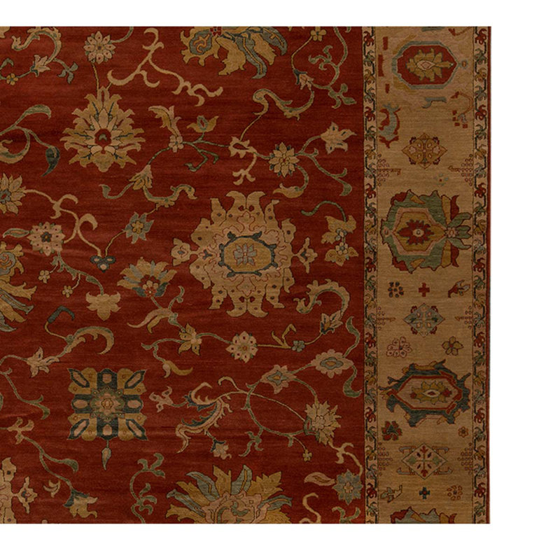 Silk Floral Area Rug