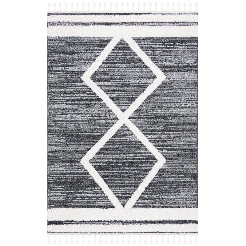 Tapis à poils longs Jeanean Performance, Rectangle 5 pi 3 po x 7 pi 6 po