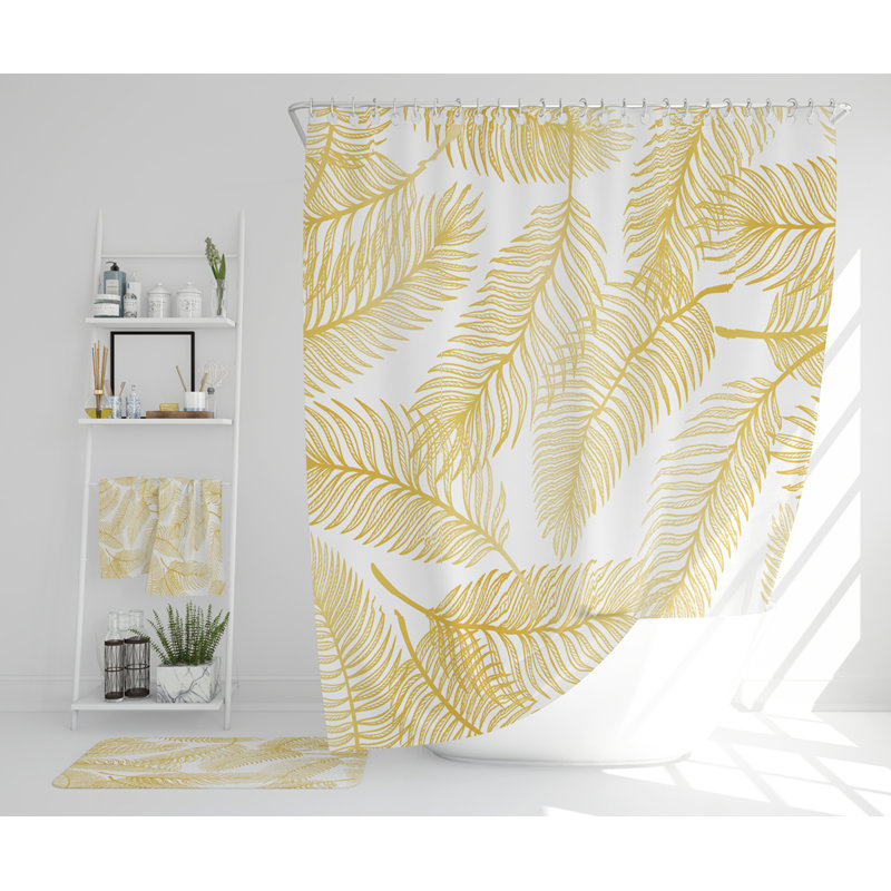 Neelima Polyester Shower Curtain Set