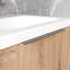 Meuble-lavabo de salle de bain avec lavabo en résine et armoire d'appoint, 24 po, structure de contreplaqué moderne,